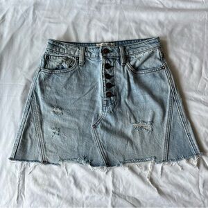 We the Free Denim Skirt